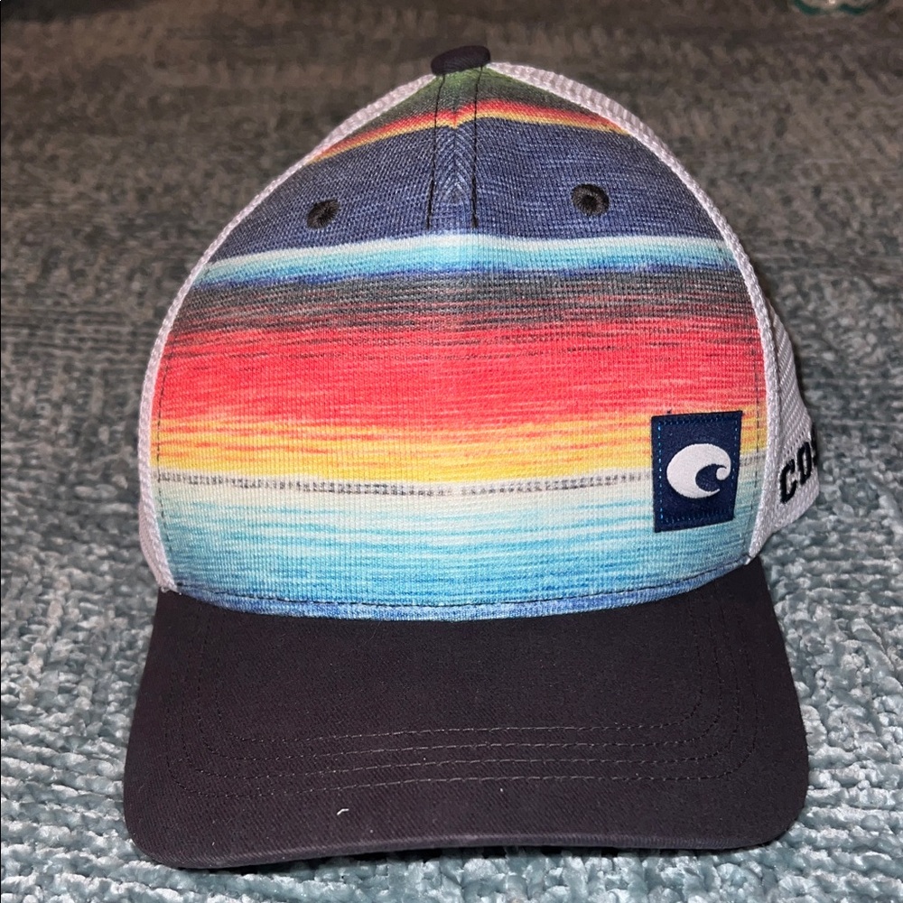 Costa Baja Stripe Trucker Hat.
